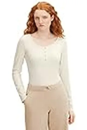 TOM TAILOR Dames Shirt met lange mouwen met knopen 1032829, , XL