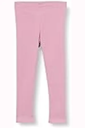 Green Cotton Alfa Rib leggings voor babymeisjes, , 62