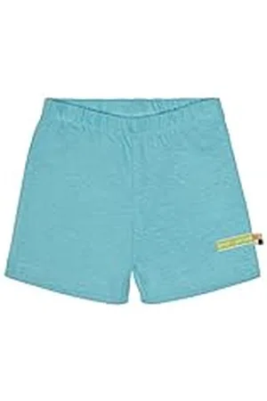 loud + proud Uniseks kindershort met linnen, GOTS-gecertificeerde shorts, , 62-68