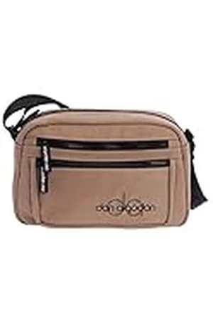 Don Algodon Schoudertas voor dames, schoudertassen voor dames, met 2 ritssluitingen, Zeno van nylon, , 25 x 9 x 17 cm