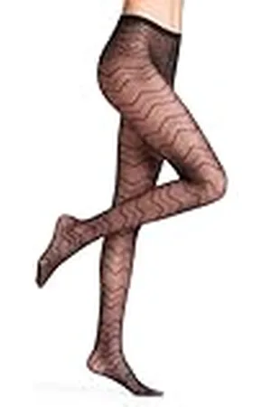 Falke Dames Panty Body Wave 20 DEN W Ti transparent gedessineerd 1 paar, , M