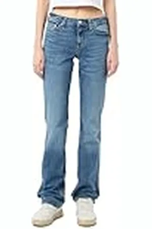 Tommy Hilfiger Dames Maddie MR Boot AI5117 DW0DW19565 Bootcut, Denim (Denim Light), 25W/32L, , 25W / 32L