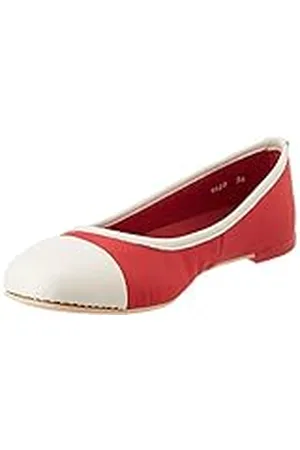 Art Lens, platte sandalen voor dames, rood-crème, 38 EU, , 38 EU