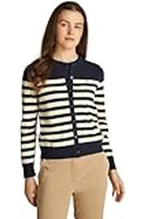 Tommy Hilfiger Dames CO Jersey Stitch C-NK LS Cardi WW0WW42370 Cardigan Trui, Wit, XXS, , XXS