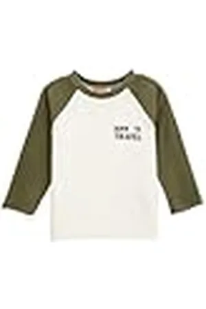 Koton Babyboys Soft Textured Long Sleeve Color Contrast Gedrukt Detail T-Shirt, , 6-9 Maanden