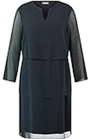 Samoon Damesjurk 98099-29249, marineblauw, 50, , 50