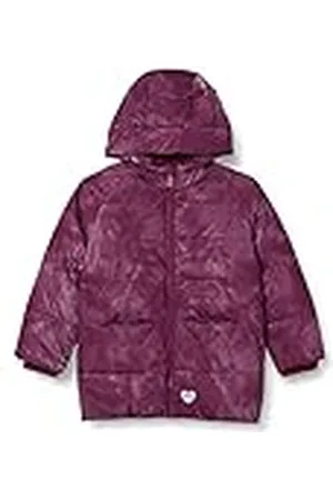 QS by s.Oliver Gewatteerde jas in fluwelen look, , 122 cm