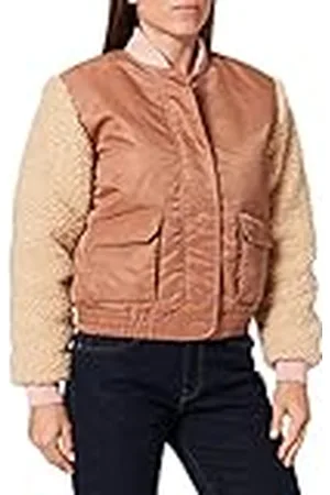 Scotch&Soda Damesbomberjack met teddy-mouwen en repreve padding college-jas, , S