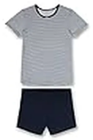 Sanetta Meisjes 245485 pyjama kort, Nordic Blue, 128, , 128 cm