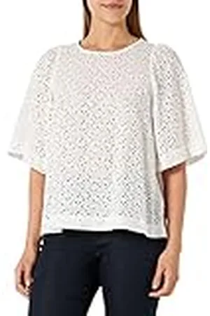 Seidensticker Dames regular fit korte mouw blouse, , 36, , 36