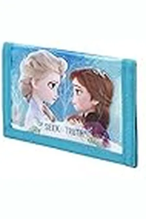 Disney Frozen 2 Seek-portemonnee met klittenbandsluiting, turquoise, 21,5 x 9 cm, , Eén maat, Seek portemonnee met klittenbandsluiting