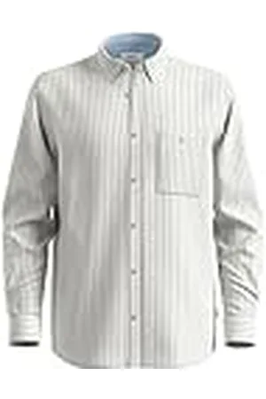 QS by s.Oliver Shirt met lange mouwen en button-down-kraag, wit 01 g1, XL