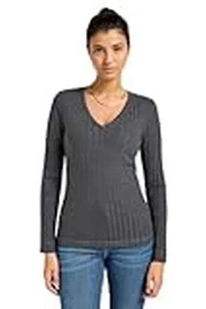 Lee T-shirt met V-hals voor dames, , L
