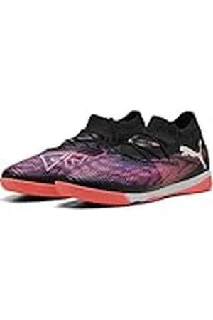 PUMA Unisex Future 8 Match IT voetbalschoen, zwart wit-gloeiend rood, 6 UK, Zwart Wit Gloeiend Rood, 39 EU