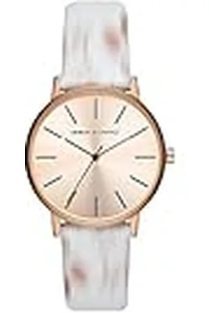 Armani Exchange Dameshorloge met drie wijzers, roségoud, AX5588