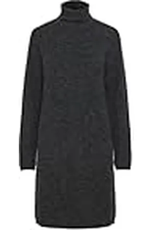 Pieces® Pcellen Ls High Neck Knit Dress Noos Bc gebreide jurk, , L