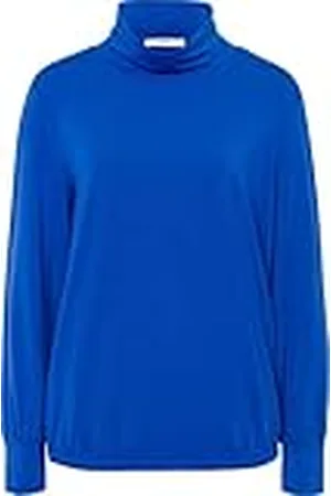 Brax Dames Style Camilla Fluid Basic eenvoudig rolkraagshirt sweatshirt, Artic Blue, 38