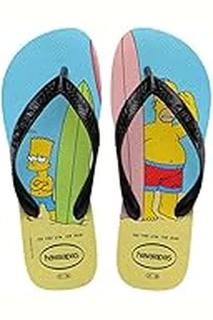 Havaianas Simpsons unisex slippers voor volwassenen | Kleur: Blauw/Zwart | Maat: 3/4 VK