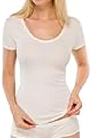 Schiesser Damen Shirt halbarm Unterhemd Feinripp - Naturschönheit