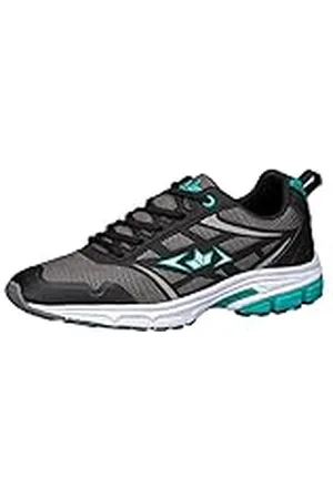 LICO Pelias Dames Outdoor-hardloopschoen, Grijs/zwart/turquoise, 40 EU