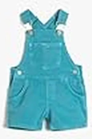 Koton Babyboy Denim overalls korte zakken katoen, , 18-24 Maanden