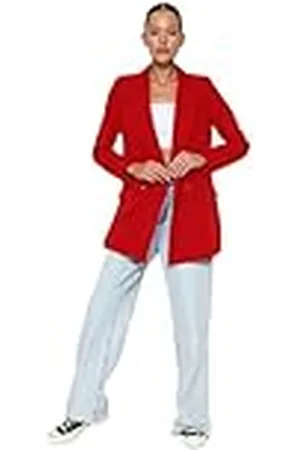 Trendyol Dames Bey Tket Blazer Jacket, Grijs, , 36