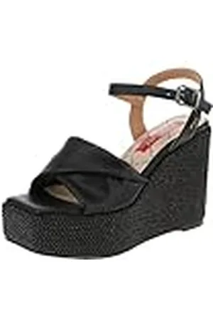 Replay Dames kuitsandaal met sleehak, 003 zwart, 38 EU, , 38 EU