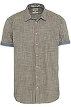 Camel Active Heren 409232/7S22 Overhemd, olijfbruin, S