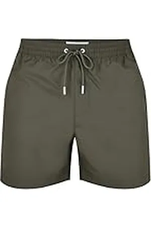 Calvin Klein Heren Medium Trekkoord Zwembroek Lang, Groen , 3XL Grote Maten