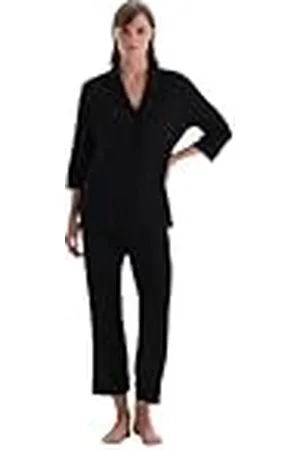 Dagi Vrouwen Lange Mouw Fluwelen Strip Gedetailleerde Shirt Broek Pyjama Pak Pyjama Set, , 3XL