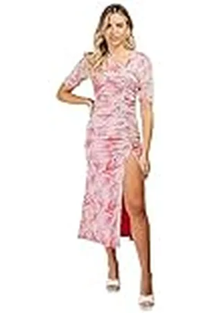Little Mistress Asym Midi cocktailjurk voor dames, Meerkleurig, 34