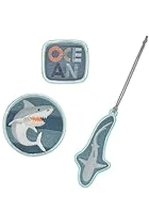 LÄSSIG LÄSSIG Set van 3 hangers en patches, met drukknop, school-patches, , Eén maat, tashanger