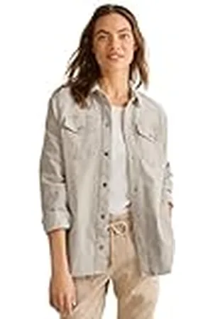 CECIL Dames B212516 Gestreept jeans-overshirt, , S, , S