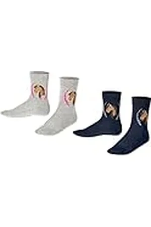 Falke Uniseks-kind Sokken Horse Multipack K So katoen gedessineerd 2 paar, , 19-22