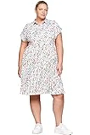 Tommy Hilfiger Dames CRV Fluid MONORAMA PLTD Polo DRS 54, , 54