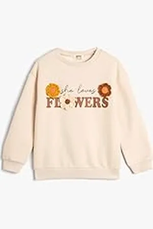 Koton Sweatshirt met ritssluiting voor meisjes, met mouwen en zakken, , 7-8 Jahre