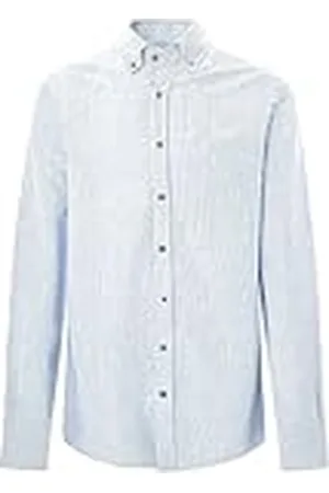 Hackett Heren geborsteld Oxford gestreept overhemd, , L