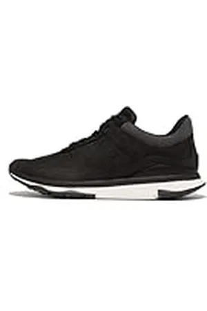 FitFlop Vitamine FFX Mens PERF Nubuck sport sneakers schoen, zwart/crème, 9 UK, , 43 EU