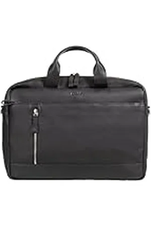Alassio 47034 - laptoptas TIBER, schoudertas voor 15 inch notebooks, schoudertas van echt leer, tas met gevoerd laptopvak en ritssluiting hoofdvak in , ca. 28 x 41 x 9,5 cm, , ca. 28 x 41 x
