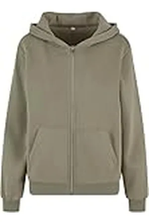 Build Your Brand Fluffy Zip Hoody, gezellig jack met capuchon in relaxed fit, basic voor dagelijks gebruik en vrije tijd, , 5XL