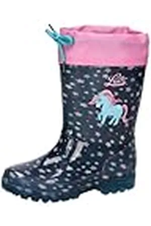 LICO Powerlight W Blinky, regenlaarzen, marine/roze/turquoise, 33 EU, , 33 EU