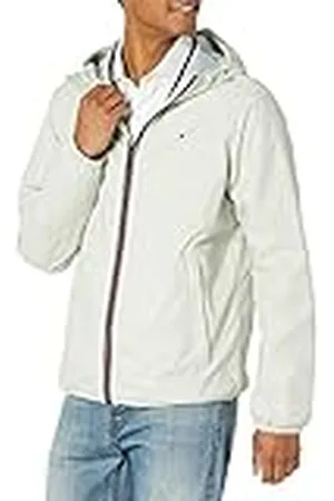 Tommy Hilfiger Lichtgewicht actieve waterbestendige regenjas met capuchon voor heren, , M