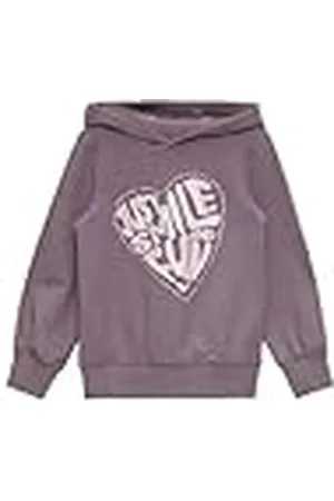 QS by s.Oliver Junior Sweatshirt met capuchon en glitterprint, , 104-110 Große Größen