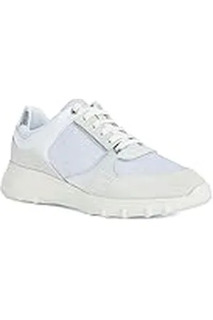 Geox D ALLENIEE Sneakers voor dames, wit/gebroken wit, 38 EU, , 38 EU