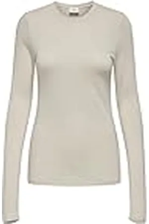 JDY Lange Mouw Shirt Dunne Basis Trui Longsleeve Ronde hals Top SUMA, Colour: , Size:M