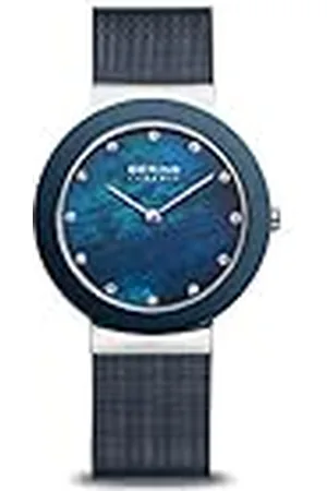 Bering Dameshorloge quartz uurwerk - keramische collectie met roestvrij staal en saffierglas 11435-387