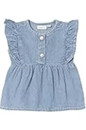 NAME IT Jeansblouse voor babymeisjes, , 68 cm