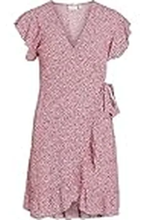 VILA Vifini Wrap S/S Short Dress-Noos Jurk voor dames, , 42