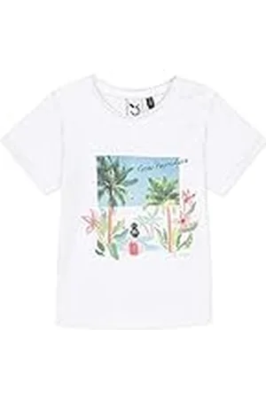 3 Pommes 3 Apes T-shirt voor babymeisjes - wit - 9-12 mois
