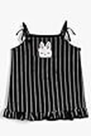 Koton Babygirls strappy konijn bedrukte ruffle op hem jurk, , 18-24 maanden